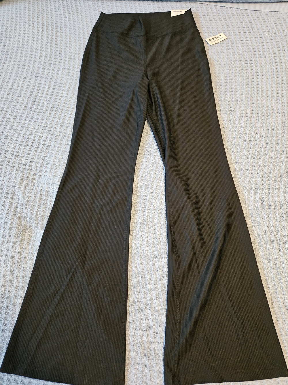 Old Navy Black Ribbed Flare Pants